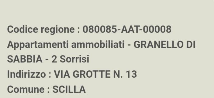 Granello Di Sabbia - Chianalea Di Scilla Apartman Kültér fotó